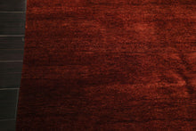 6x9 Red, Rust, Color Hand Knotted Gabbeh Wool Modern Oriental Rug
