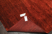 6x9 Red, Rust, Color Hand Knotted Gabbeh Wool Modern Oriental Rug