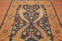 5x8 Midnight Blue Hand Knotted 100% Wool Reversible Oriental Area Rug - Oriental Rug Of Houston