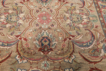 6x9 Brown, Slate, Rose Color Hand Knotted Oushak Wool Traditional Oriental Rug