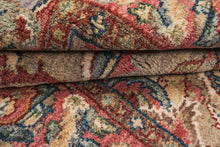 6x9 Brown, Slate, Rose Color Hand Knotted Oushak Wool Traditional Oriental Rug