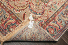 6x9 Brown, Slate, Rose Color Hand Knotted Oushak Wool Traditional Oriental Rug