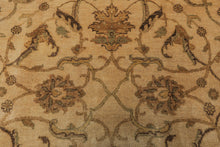 6x9 Gold, Beige, Brown Color Hand Knotted Oushak Wool Traditional Oriental Rug