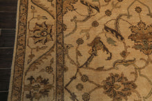6x9 Gold, Beige, Brown Color Hand Knotted Oushak Wool Traditional Oriental Rug