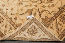 6x9 Gold, Beige, Brown Color Hand Knotted Oushak Wool Traditional Oriental Rug