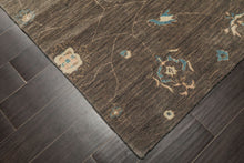 5x8 Gray, Moss, Ivory Color Hand Knotted Tibetan Wool Transitional Oriental Rug