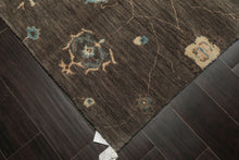 5x8 Gray, Moss, Ivory Color Hand Knotted Tibetan Wool Transitional Oriental Rug