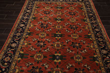 6x9 Rose, Navy, Gold Color Hand Knotted French Aubusson Savonnerie New Zealand Wool Traditional Oriental Rug