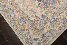 Multi Size Gray Beige Silver Color Hand Hooked William Morris Wool Traditional Oriental Rug