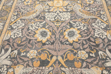 Multi Size Gray Beige Taupe Color Hand Hooked William Morris Wool Traditional Oriental Rug