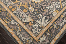 Multi Size Gray Beige Taupe Color Hand Hooked William Morris Wool Traditional Oriental Rug