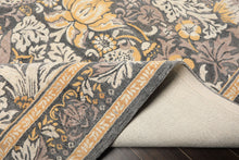 Multi Size Gray Beige Taupe Color Hand Hooked William Morris Wool Traditional Oriental Rug