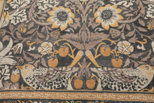 Multi Size Gray Beige Taupe Color Hand Hooked William Morris Wool Traditional Oriental Rug