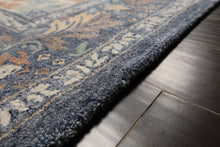 Multi Size Ivory Blue Aqua Color Hand Hooked William Morris Wool Traditional Oriental Rug