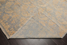 9x12 Hand Knotted Tibetan 100% Wool Antique  Traditional Oriental Area Rug Light Blue Beige Color