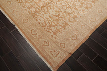 10'x14' Beige Hand Knotted Transitional Antique Reproduction Tibetan 100% Wool Oriental Area Rug