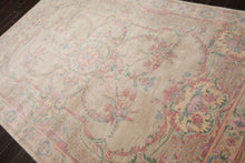 6x9 Beige, Rose, Pink Color Hand Knotted Aubusson Savonnerie New Zealand Wool Traditional Oriental Rug