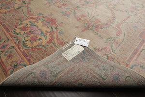 6x9 Beige, Rose, Pink Color Hand Knotted Aubusson Savonnerie New Zealand Wool Traditional Oriental Rug