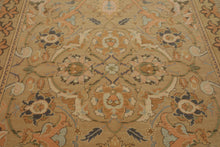 6x7 Khaki, Light Peach, Ivory Color Hand Knotted Aubusson Savonnerrie Wool Traditional Oriental Rug