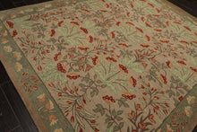 Multi Sizes Handmade Transitional Wool Botanical Floral Area Rug Beige