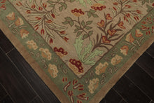 Multi Sizes Handmade Transitional Wool Botanical Floral Area Rug Beige