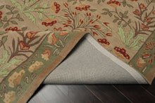 Multi Sizes Handmade Transitional Wool Botanical Floral Area Rug Beige