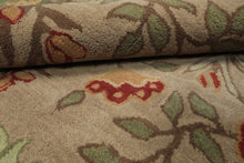 Multi Sizes Handmade Transitional Wool Botanical Floral Area Rug Beige