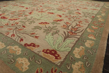 Multi Sizes Handmade Transitional Wool Botanical Floral Area Rug Beige
