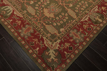8x10 Sage, Rose, Beige Color Hand Tufted William Morris Wool Arts & Crafts Oriental Rug