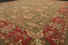 8x10 Sage, Rose, Beige Color Hand Tufted William Morris Wool Arts & Crafts Oriental Rug