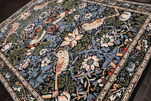 Multi Size Black Blue Ivory Color Hand Tufted William Morris Wool Arts & Crafts Oriental Rug
