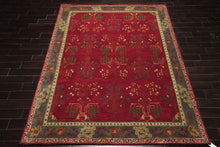 LoomBloom Multi Size Deep Magenta Hand Tufted Traditional Arts & Crafts Wool Oriental Area Rug
