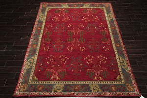 LoomBloom Multi Size Deep Magenta Hand Tufted Traditional Arts & Crafts Wool Oriental Area Rug