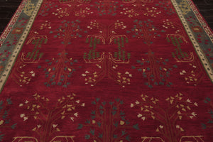 LoomBloom Multi Size Deep Magenta Hand Tufted Traditional Arts & Crafts Wool Oriental Area Rug