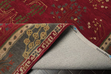 LoomBloom Multi Size Deep Magenta Hand Tufted Traditional Arts & Crafts Wool Oriental Area Rug