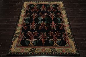 LoomBloom Multi Size Black Hand Tufted Traditional Arts & Crafts Wool Oriental Area Rug