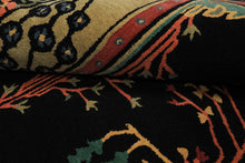 LoomBloom Multi Size Black Hand Tufted Traditional Arts & Crafts Wool Oriental Area Rug