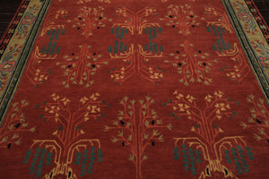 LoomBloom Multi Size Rose Hand Tufted Traditional Arts & Crafts Wool Oriental Area Rug