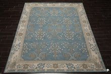 LoomBloom Multi Size Aqua Hand Tufted Traditional Arts & Crafts Wool Oriental Area Rug