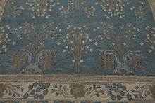 LoomBloom Multi Size Aqua Hand Tufted Traditional Arts & Crafts Wool Oriental Area Rug