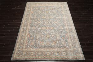 Multi Size Slate Rust Aqua Color Machine Made Persian Polypropylene Traditional Oriental Rug
