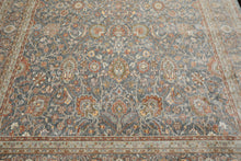Multi Size Slate Rust Aqua Color Machine Made Persian Polypropylene Traditional Oriental Rug