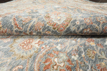 Multi Size Slate Rust Aqua Color Machine Made Persian Polypropylene Traditional Oriental Rug