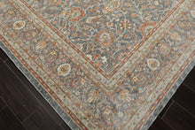 Multi Size Slate Rust Aqua Color Machine Made Persian Polypropylene Traditional Oriental Rug