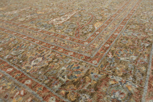 Multi Size Pistachio Ivory Aqua Color Machine Made Persian Polypropylene Traditional Oriental Rug