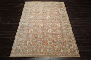 Multi Size Rust Ivory Aqua Color Machine Made Persian Polypropylene Traditional Oriental Rug