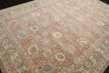 Multi Size Rust Ivory Aqua Color Machine Made Persian Polypropylene Traditional Oriental Rug