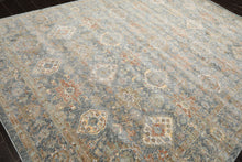 Multi Size Blue Ivory Taupe Color Machine Made Persian Polypropylene Traditional Oriental Rug