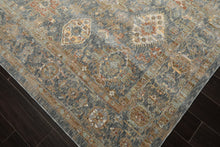 Multi Size Blue Ivory Taupe Color Machine Made Persian Polypropylene Traditional Oriental Rug