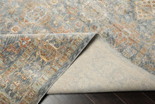 Multi Size Blue Ivory Taupe Color Machine Made Persian Polypropylene Traditional Oriental Rug